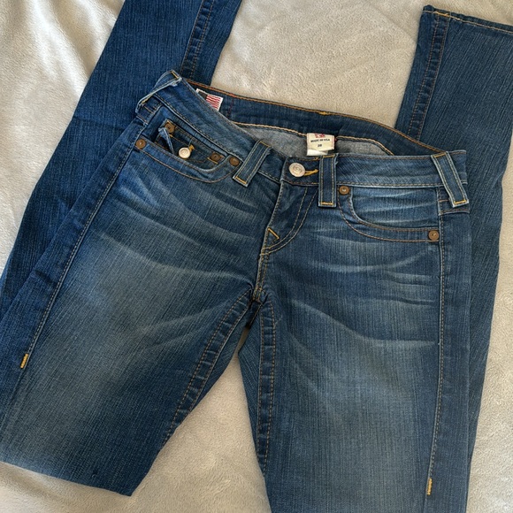 EUC True Religion “Julie” Skinny Jeans - Sz 28 - Picture 3 of 11